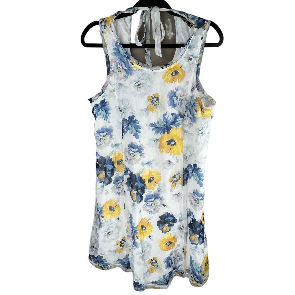 Abercombie & Fitch sheer floral tie back shift dress NWT size M